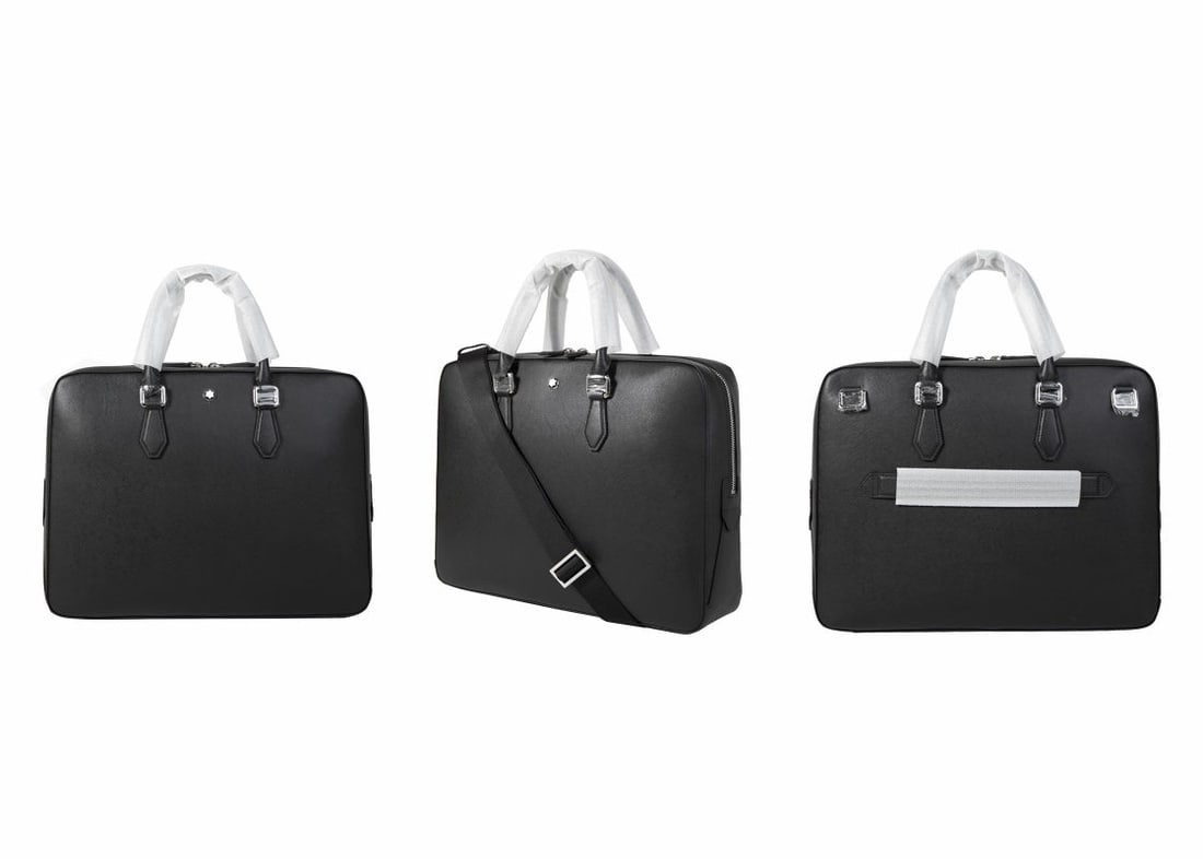 MONTBLANC Heart Series Medium Briefcase: We offer FREE SHIPPING for both domestic and international clients who bid over $500. MONTBLANC Heart Series Medium Briefcase Material: Top Grain Cowhide A wonderful gift for you or your loved one. Cu