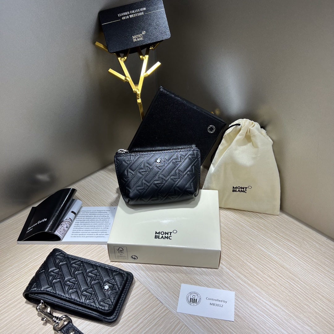 MONTBLANC Black Series Coin Purse and Key Pouch: We offer FREE SHIPPING for both domestic and international clients who bid over $500. MONTBLANC Black Series Coin Purse and Key Pouch Material: Top Grain Calfskin A wonderful gift for you or your love