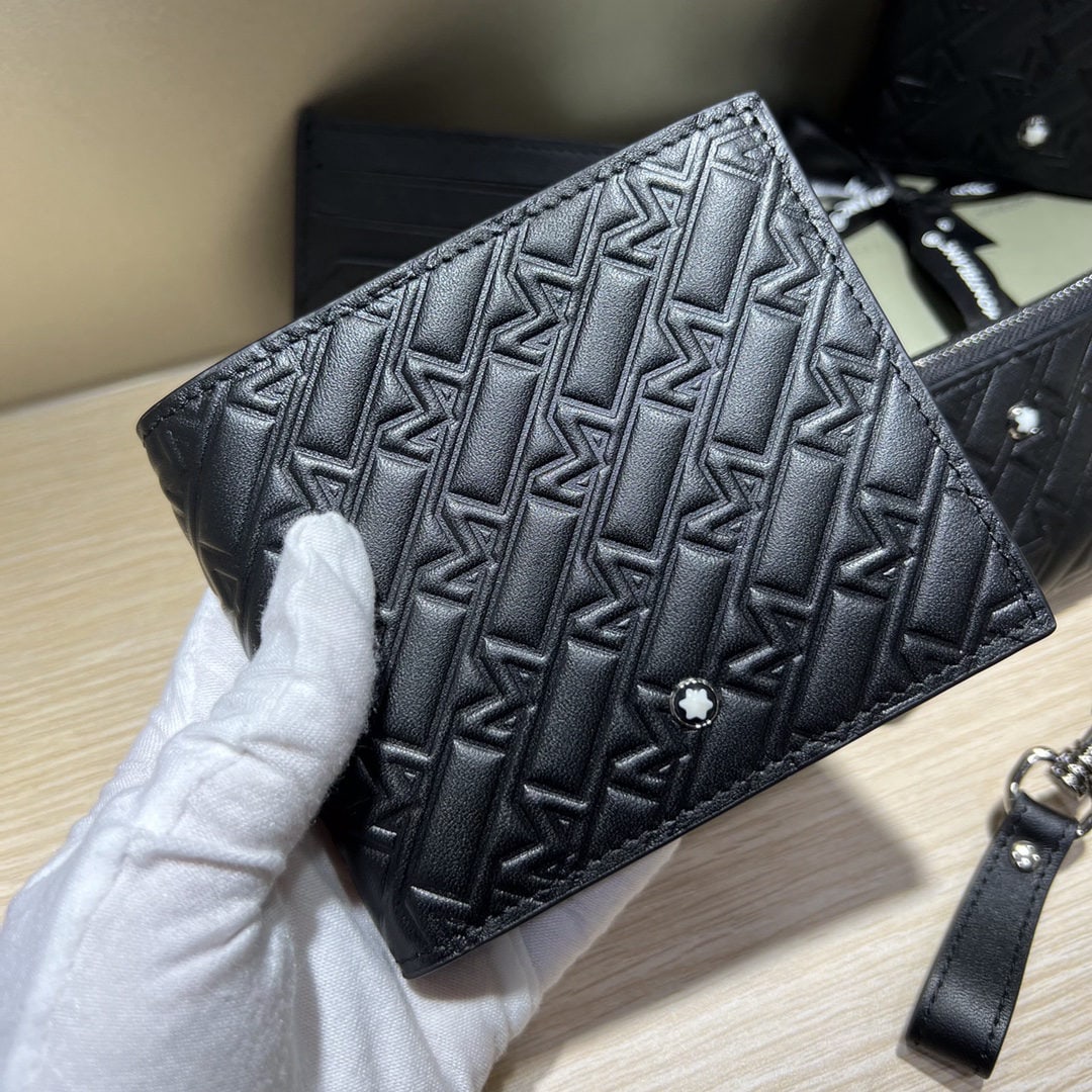 MONTBLANC Black Series Men's Wallet: We offer FREE SHIPPING for both domestic and international clients who bid over $500. MONTBLANC Black Series Men's Wallet Material: Top Grain Calfskin A wonderful gift for you or your loved one. Curre