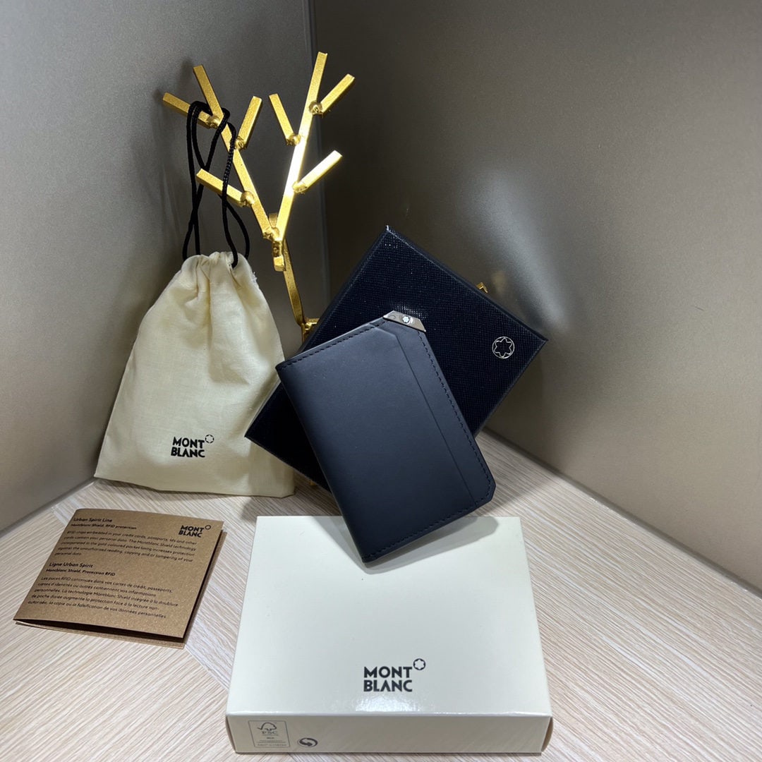 MONTBLANC Meisterstuck Series Urban Mini Card Holder and Business Card Holder: We offer FREE SHIPPING for both domestic and international clients who bid over $500. MONTBLANC Meisterstuck series urban mini card holder and business card holder material: top-grain calfskin A wonde