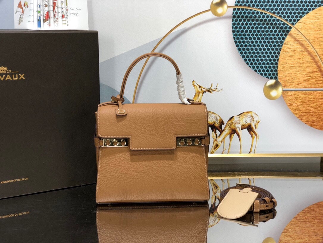 Delvaux: We offer FREE SHIPPING for both domestic and international clients who bid over $500. Delvaux Tempete PM in Caramel, the hottest color for Spring/Summer 2021, exudes a mysterious charm! The original d