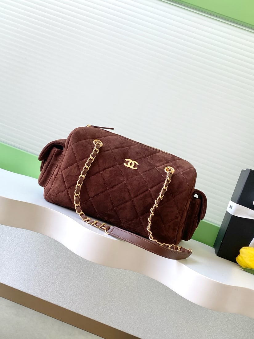 CHANEL Lychee-skin Bowling Bag (1 of 8)