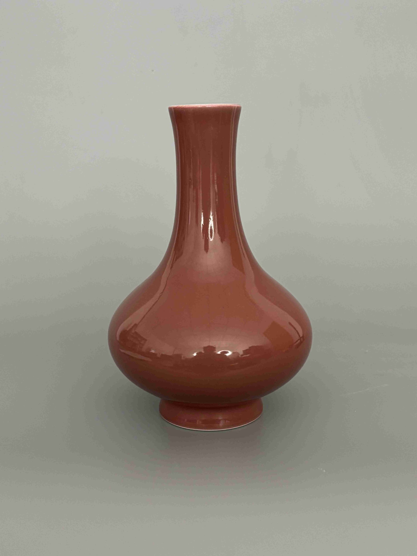 Qing Qianlong Langyao (Sang-de-Boeuf) Red-Glazed Bottle Vase (1 of 3)