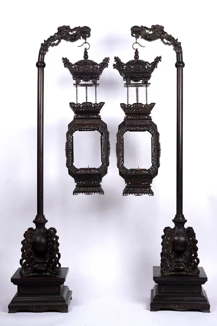 Qing Dynasty Imperial Zitan Palace Lanterns (1 of 9)