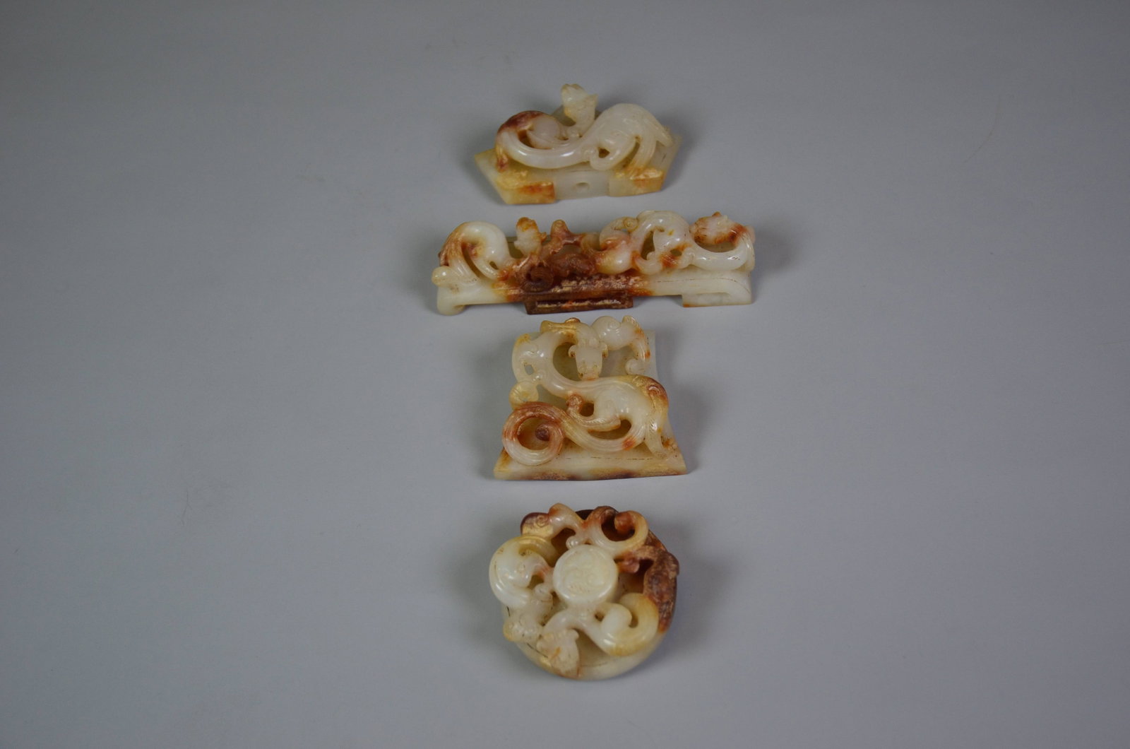 Warring States Hetian Jade Sword Fittings, Set (1 of 20)