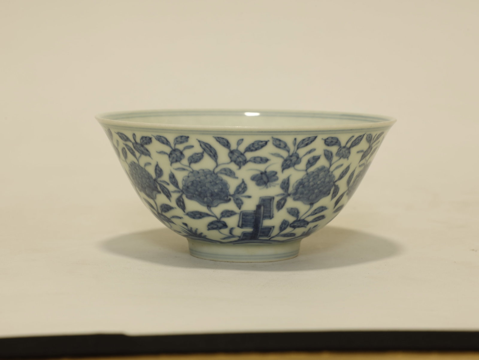 Ming Dynasty 'Lake Rock and Peony' Palace Bowl (1 of 4)