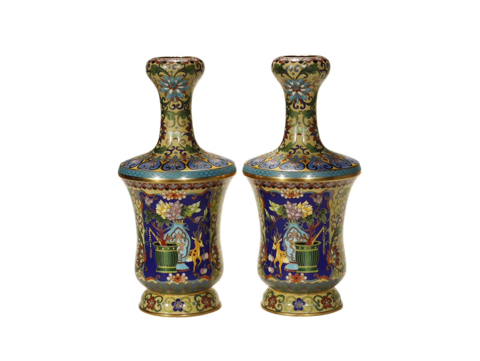 Qing Dynasty Pair of Cloisonné Enamel (1 of 5)
