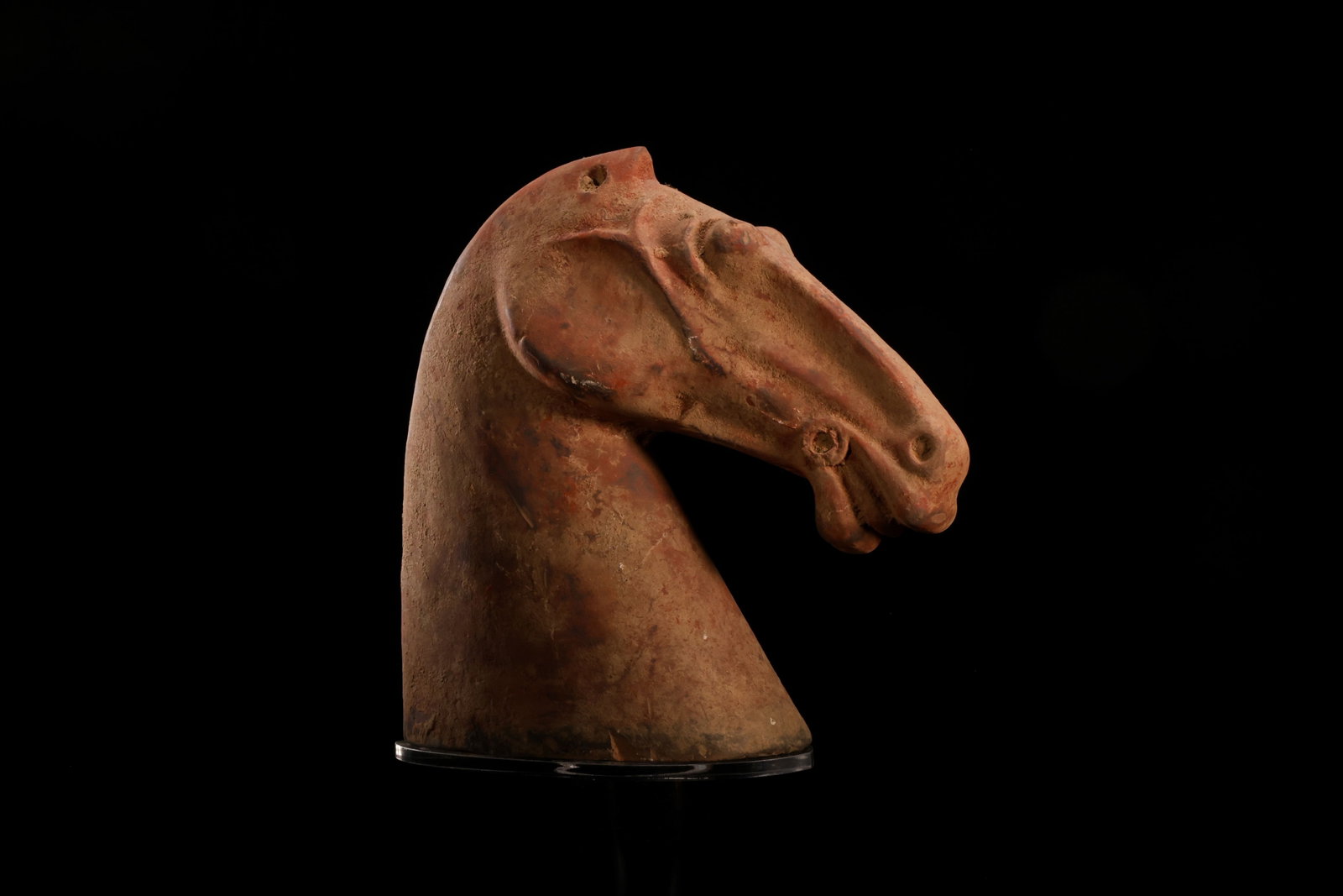 Han Dynasty Pottery Horse Head, No. 3 (1 of 3)