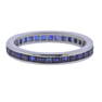 14k Gold Sapphire Eternity Wedding Band Ring