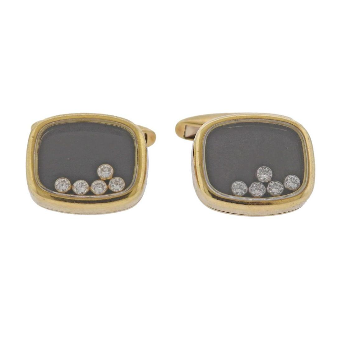 Chopard Happy Diamonds 18k Gold Cufflinks (1 of 3)