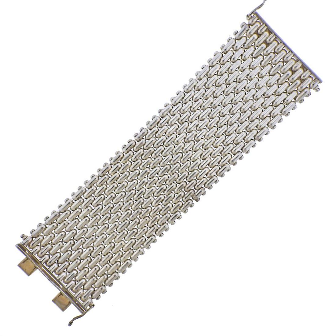 Tiffany & Co Silver Extra Wide Link Bracelet (1 of 4)