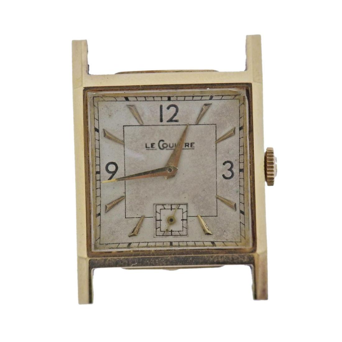 Vintage 1940's 14k Gold Lecoultre Manual Wind Watch (1 of 4)