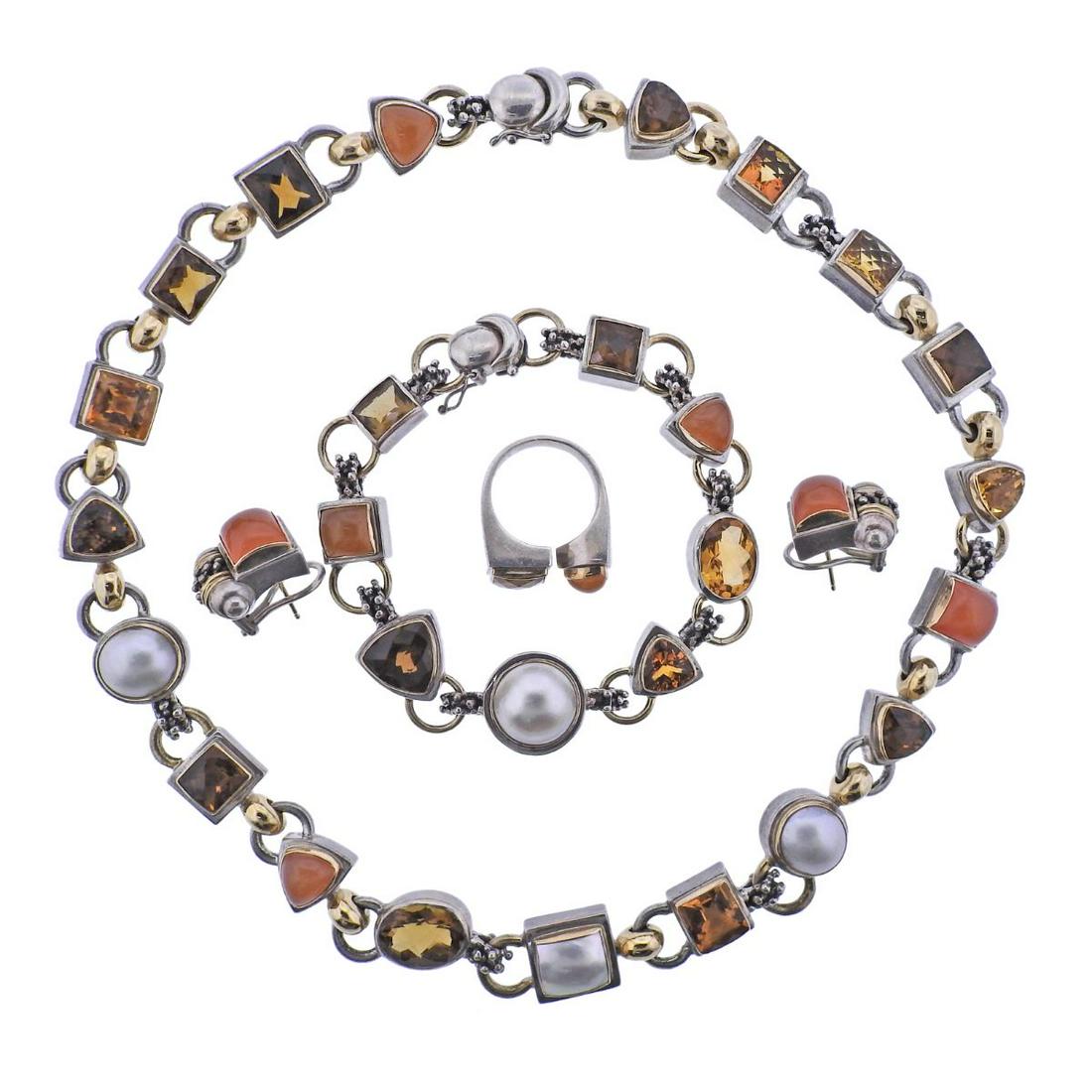 Michael Dawkins Silver Gemstone Jewelry Set (1 of 7)