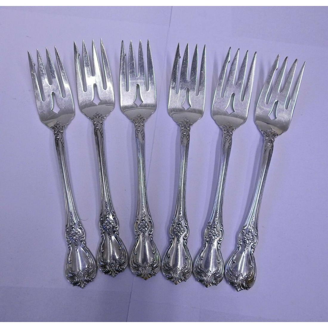 Towle Old Master Sterling Silver Salad Fork Set 6pc (1 of 2)