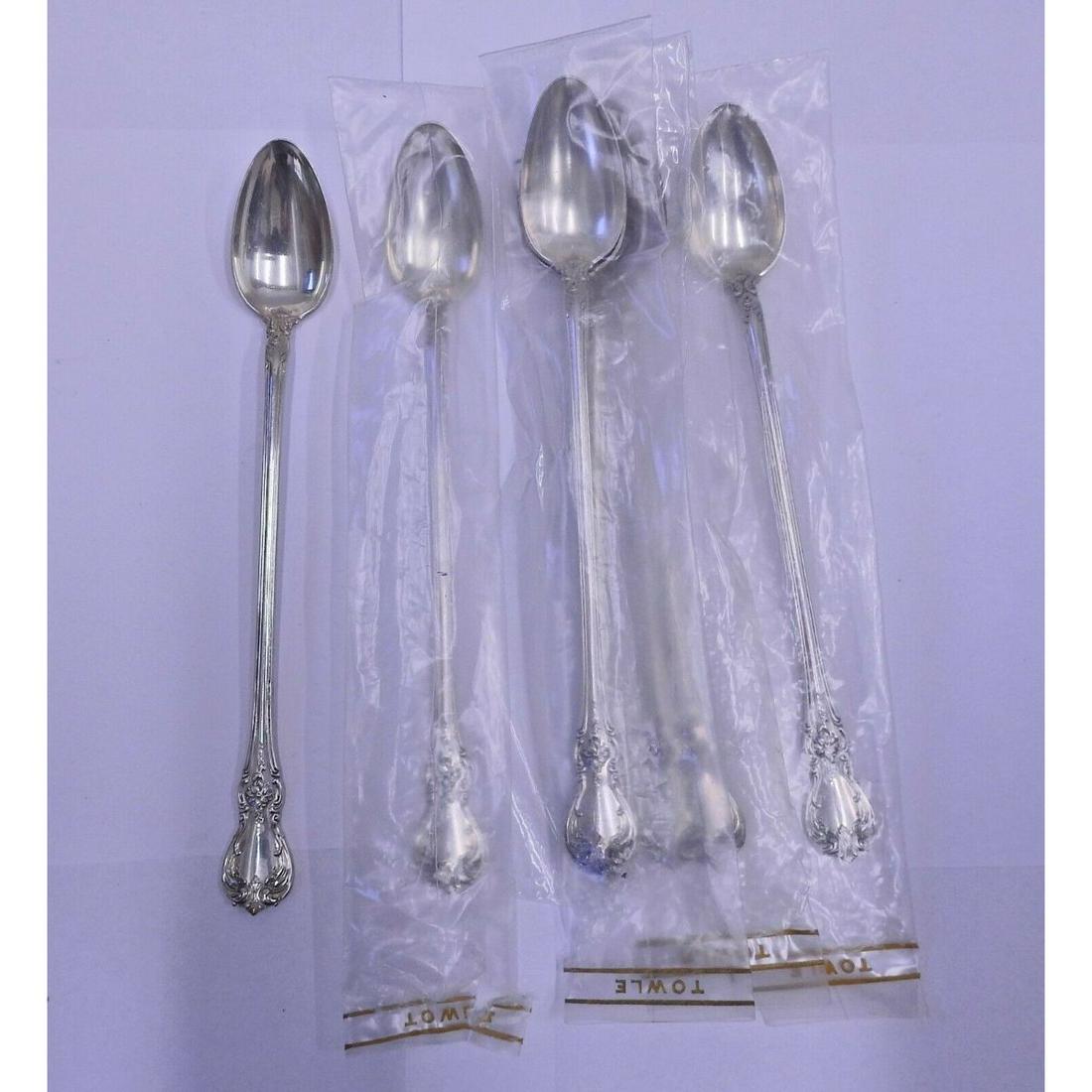 Towle Old Master Sterling Silver Iced Tea Spoon Set 8pc (1 of 2)