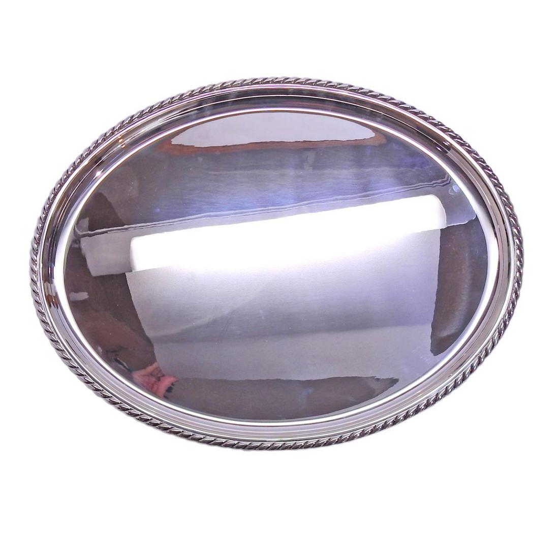 Buccellati Sterling Silver Prestigio Mario Oval Tray (1 of 3)