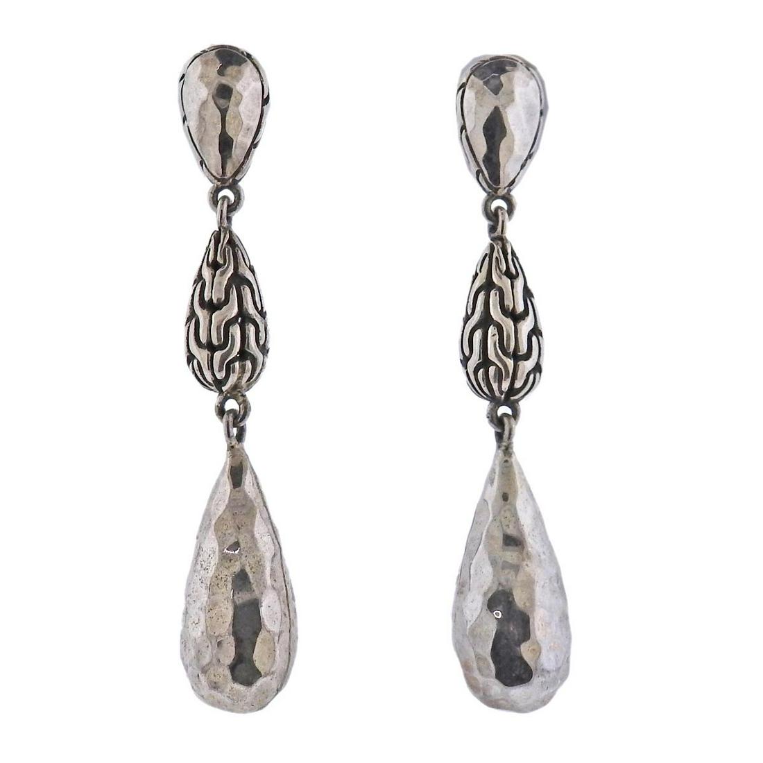 John Hardy Sterling Silver Teardrop Earrings (1 of 3)