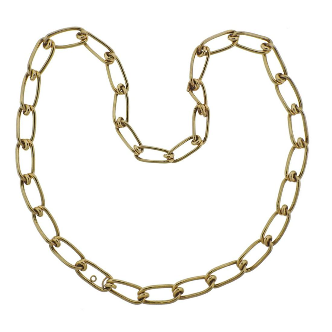 Cartier 1970s 18k Gold Link Necklace (1 of 4)