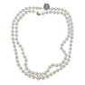 14k Gold Diamond Pearl Necklace Lot of 2