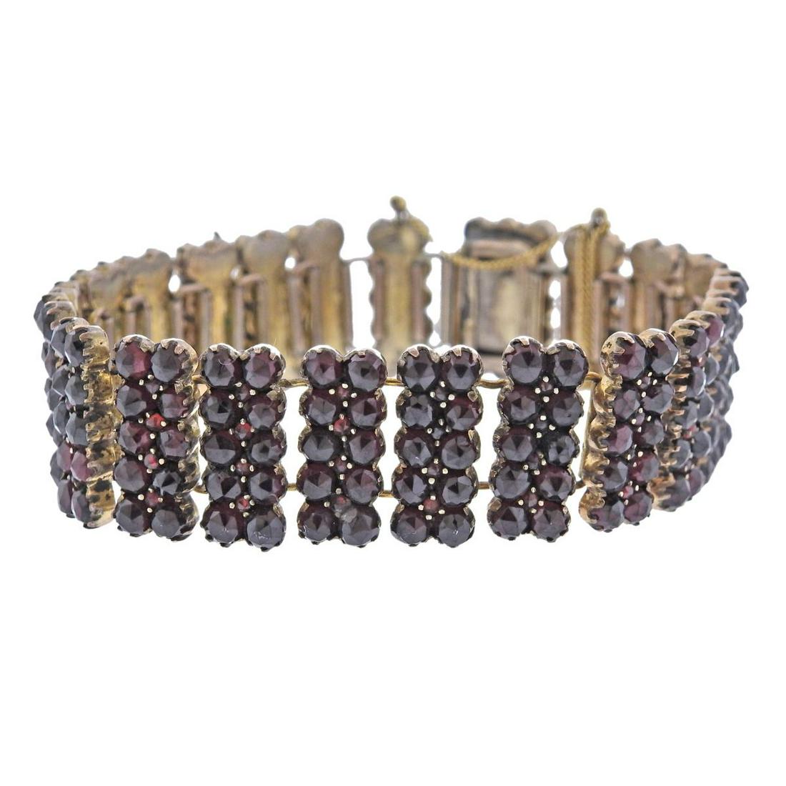 Antique Bohemian Garnet Bracelet (1 of 3)