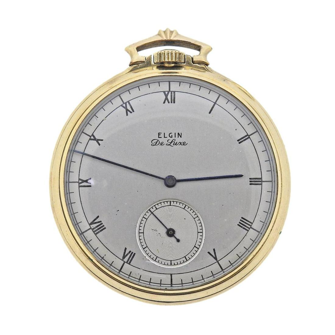Elgin De Luxe Gold Filled Pocket Watch (1 of 4)
