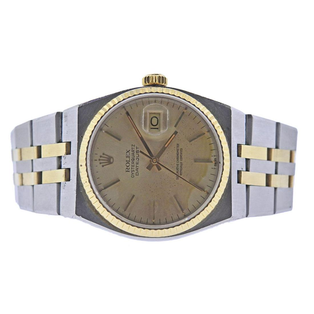 Rolex Oyster Quartz Two Tone Watch 17013 (1 of 5)