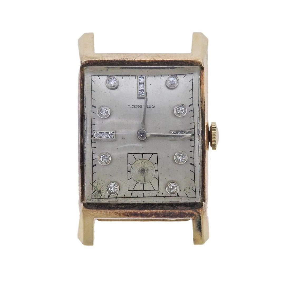 Longines 1940s 14k Gold Diamond Watch (1 of 3)