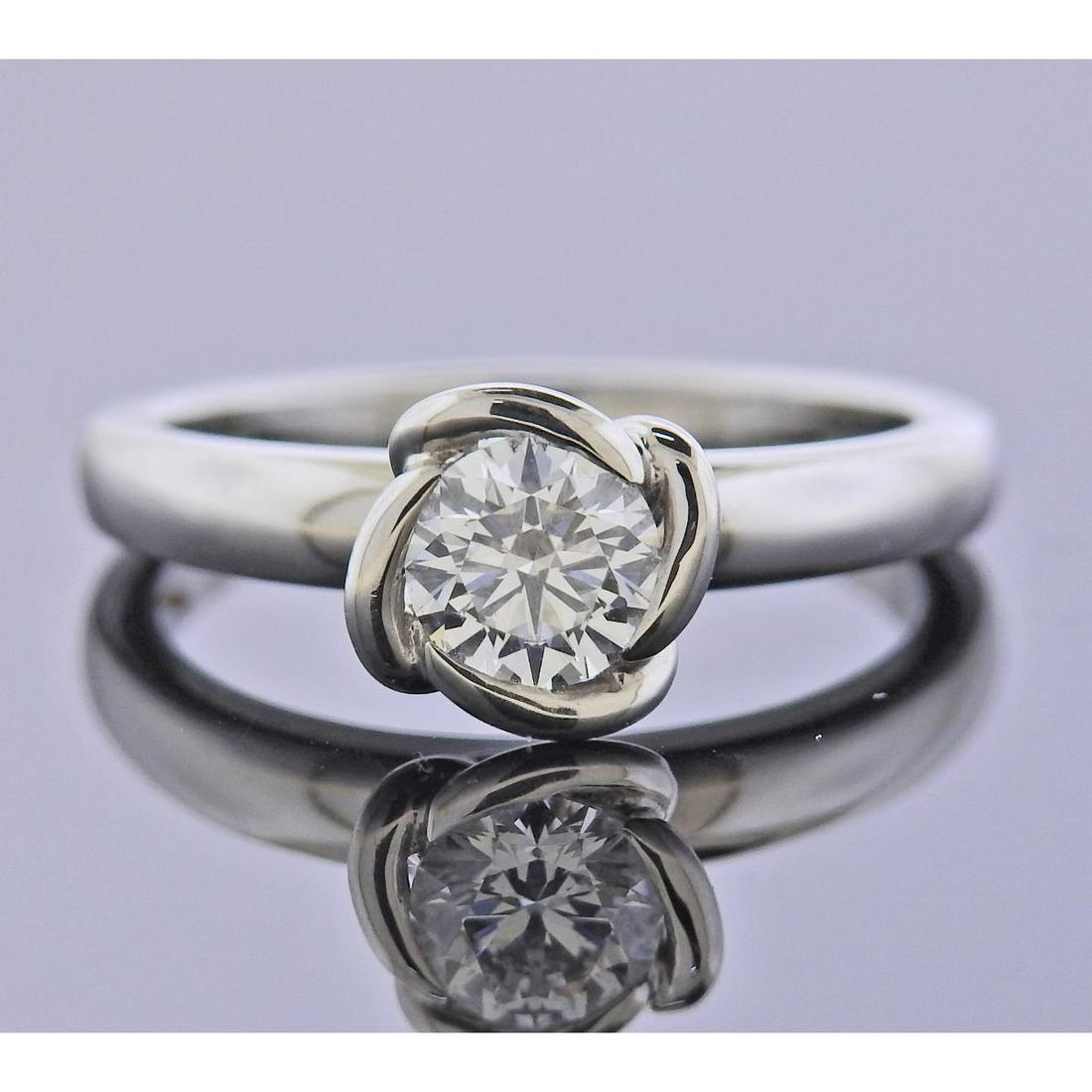 Fred Paris GIA 0.50ct E VVS2 Diamond Engagement Ring (1 of 5)