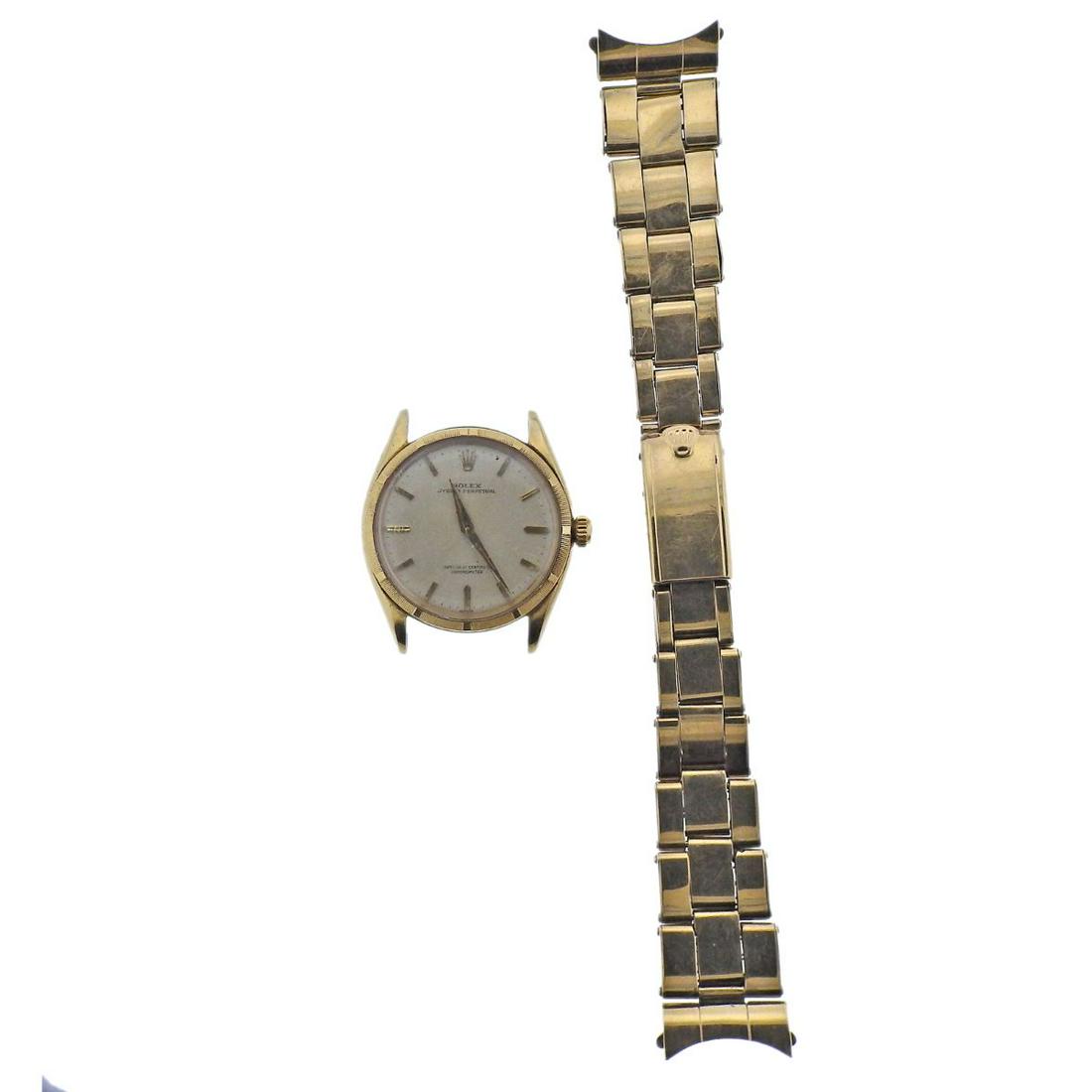 Vintage Rolex Oyster Perpetual 14k Gold Automatic Watch (1 of 6)