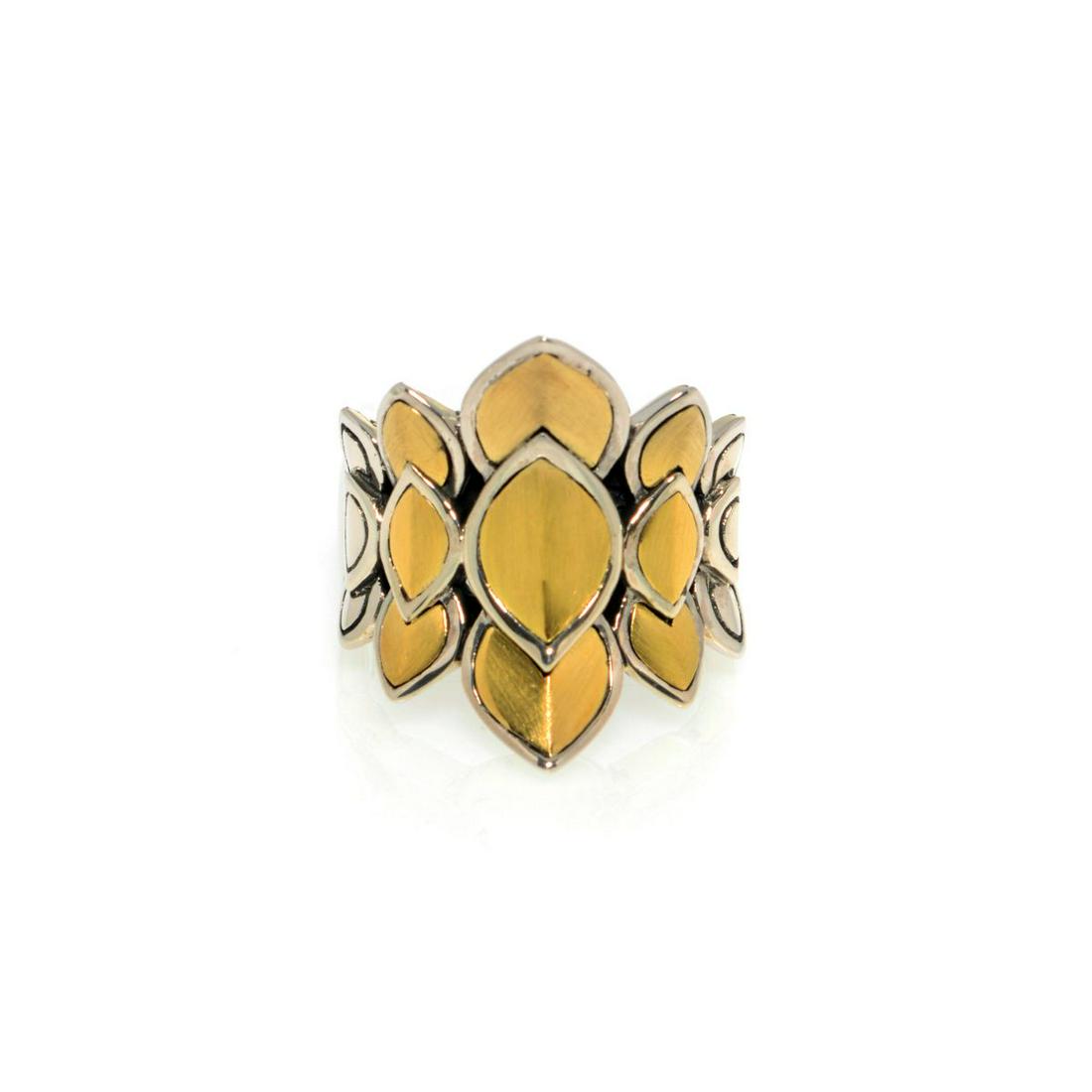 John Hardy Naga 18k Gold Silver Ring (1 of 3)