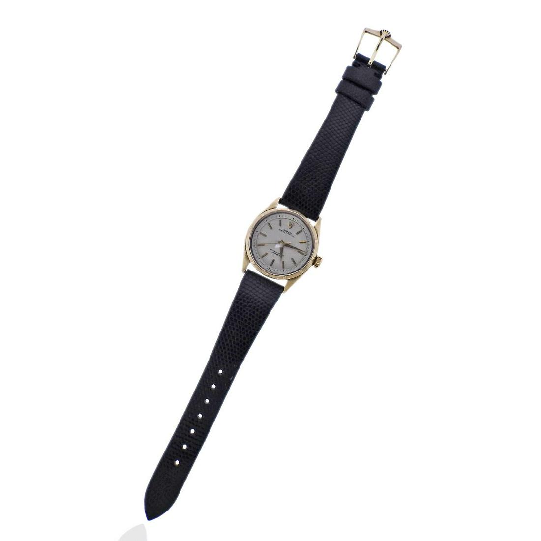 Vintage Rolex Oyster Perpetual 14k Gold Men's Automatic Watch 6585 (1 of 6)