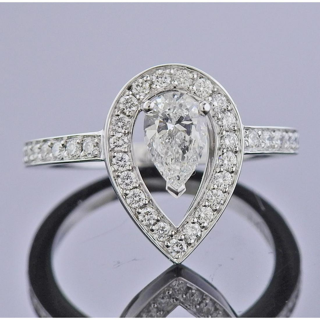 Fred Paris Lovelight GIA Diamond Platinum Engagement Ring (1 of 5)