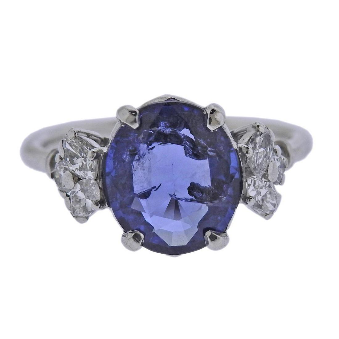 2.70ct Sapphire Diamond 14k Gold Ring (1 of 3)