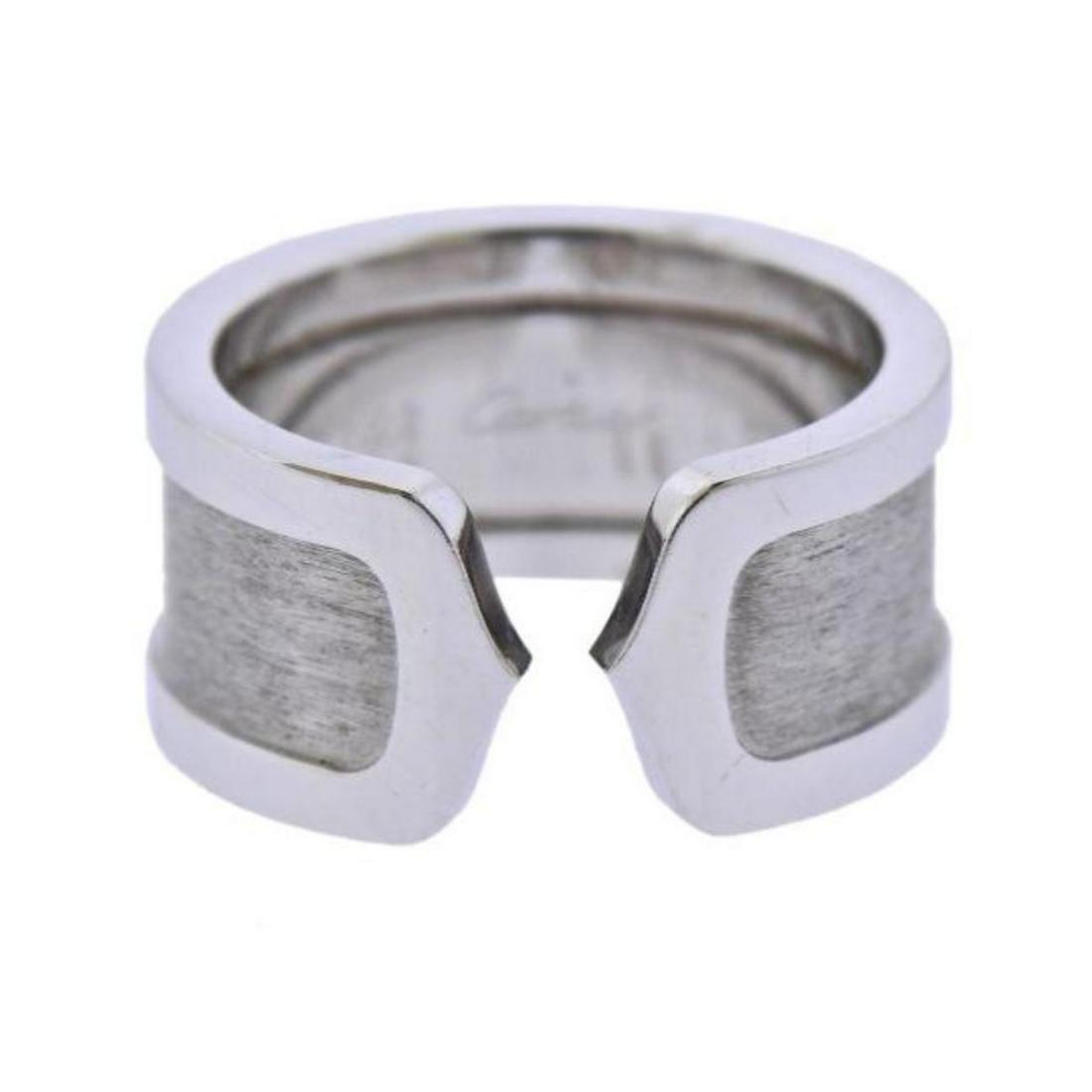 Cartier CC 18k Gold Wide Band Ring (1 of 5)