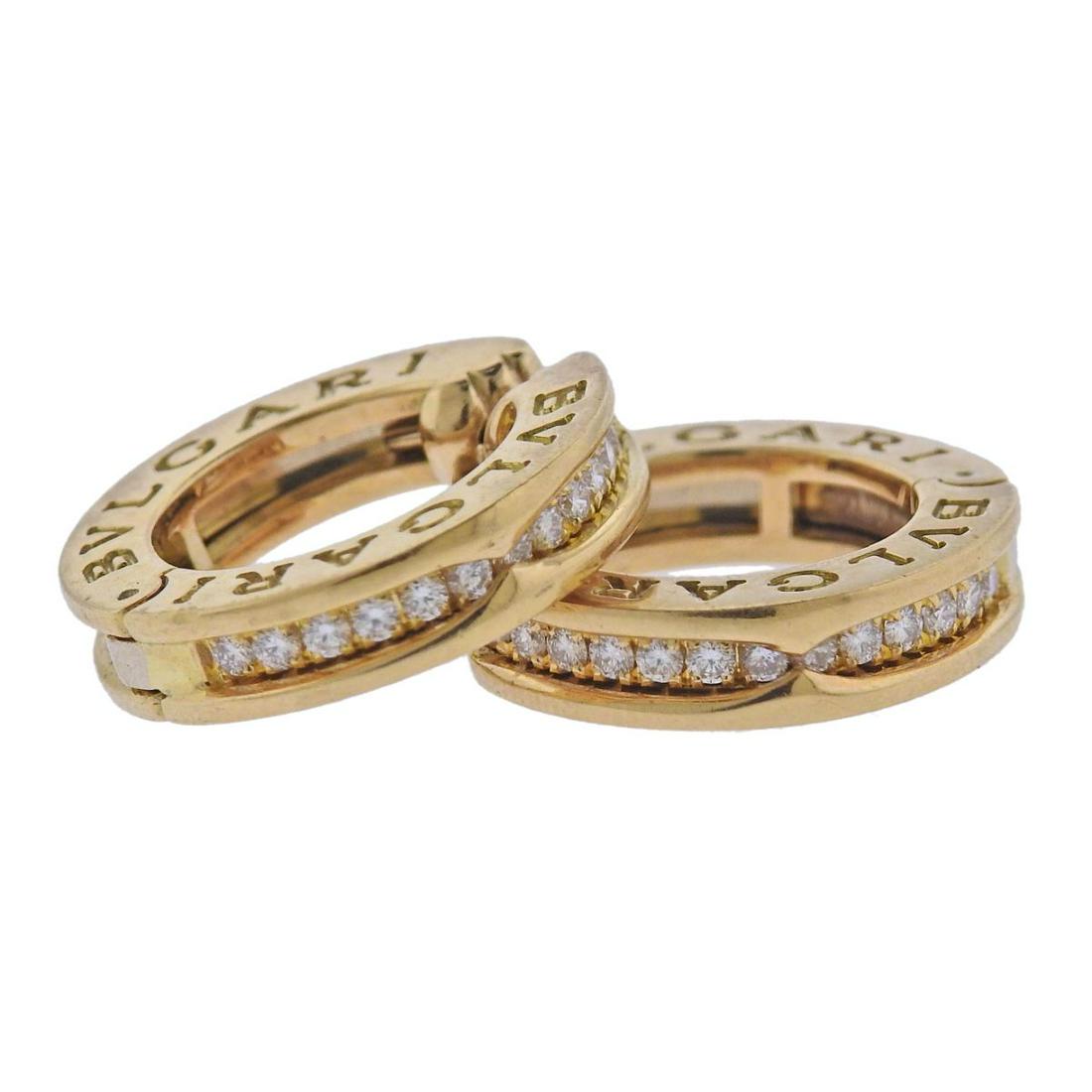 Bvlgari Bulgari B.Zero1 18k Gold Diamond Earrings (1 of 4)