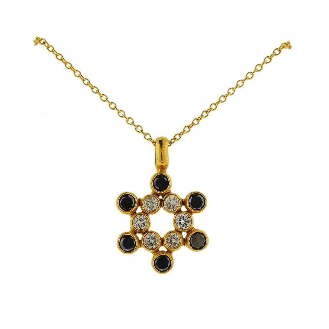 Gurhan Juju 22k 24k Gold Diamond Star of David Pendant Necklace (1 of 4)