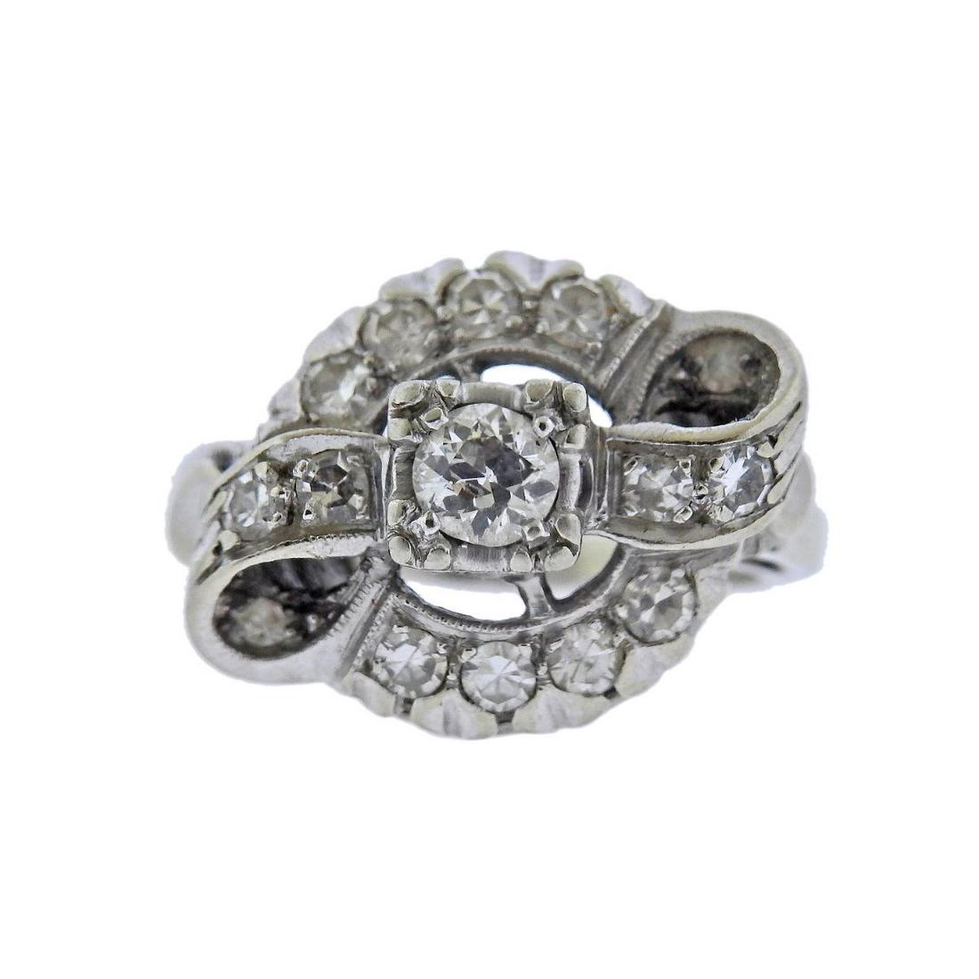 Midcentury 14k Gold Diamond Ring (1 of 3)