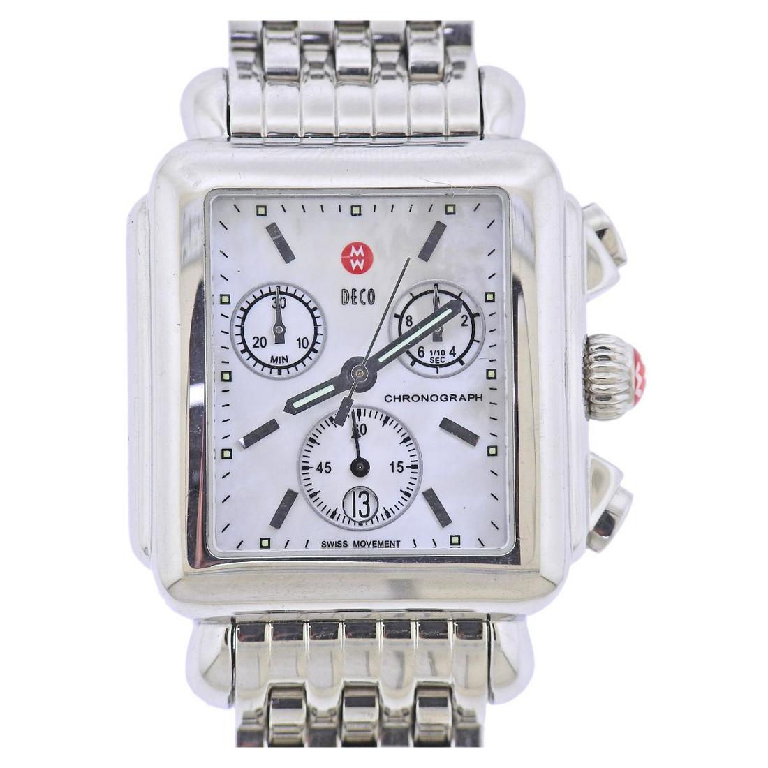 Michele Deco MOP Chronograph Quartz Ladies Watch MW06A00A0025 (1 of 5)