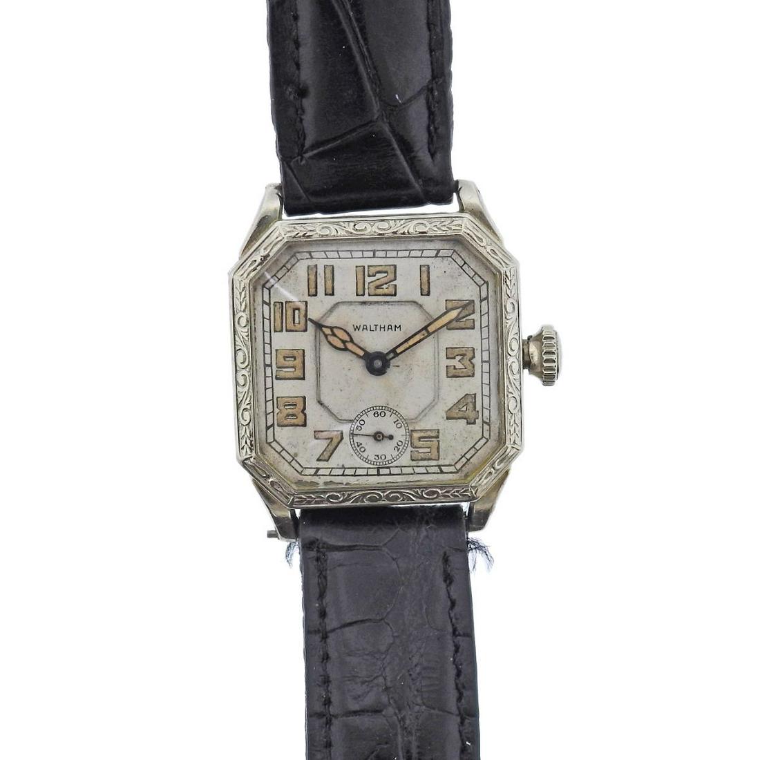 Waltham Deco 14k Gold Manual Wind Watch (1 of 4)