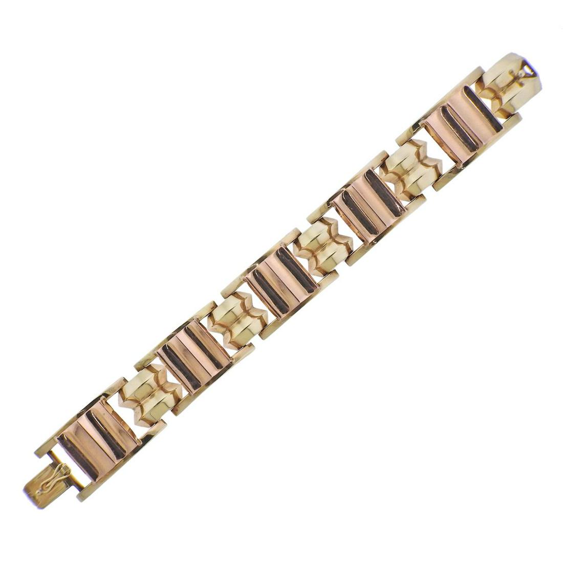 Continental Retro 14k Gold Bracelet (1 of 4)