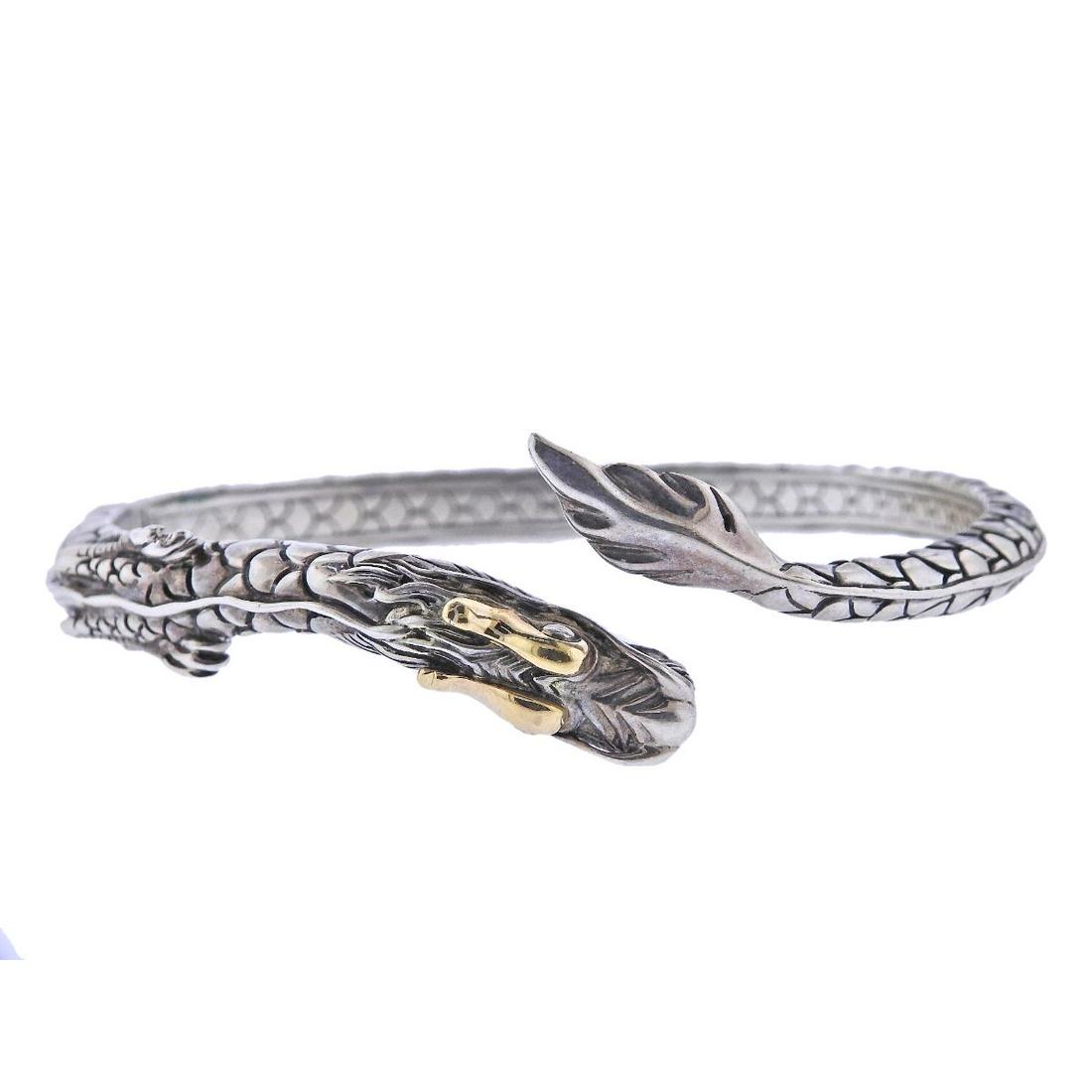 John Hardy Naga Dragon 18k Gold Silver Bracelet (1 of 4)