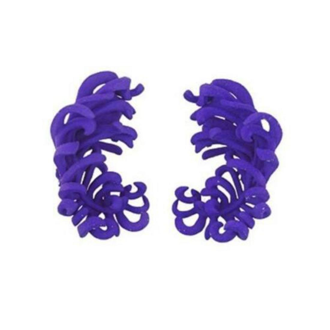 Jar Tickle Me Feather 18k Gold Resin Earrings (1 of 4)