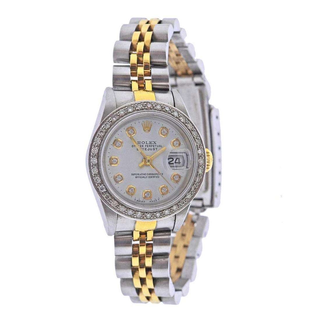 Rolex Datejust 26mm Two Tone Diamond Automatic Ladies Watch 69173 (1 of 4)
