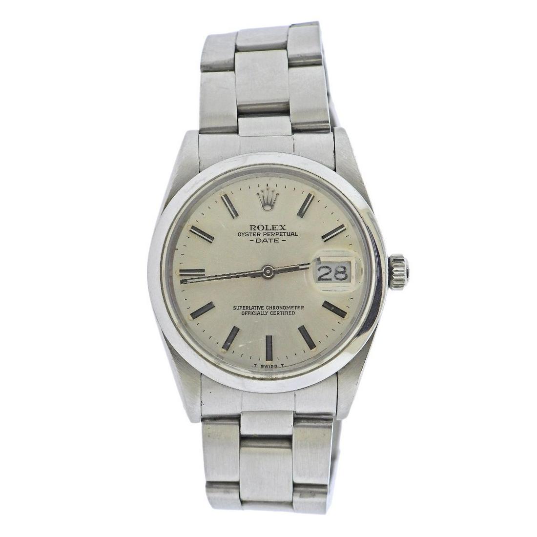 Rolex Date 34mm Stainless Steel Watch 15000 (1 of 3)