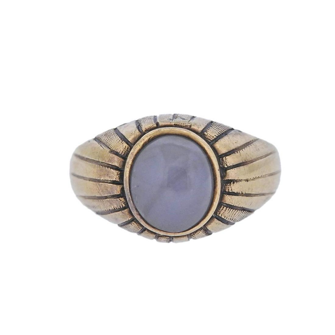 Antique 14k Gold Star Sapphire Ring (1 of 4)