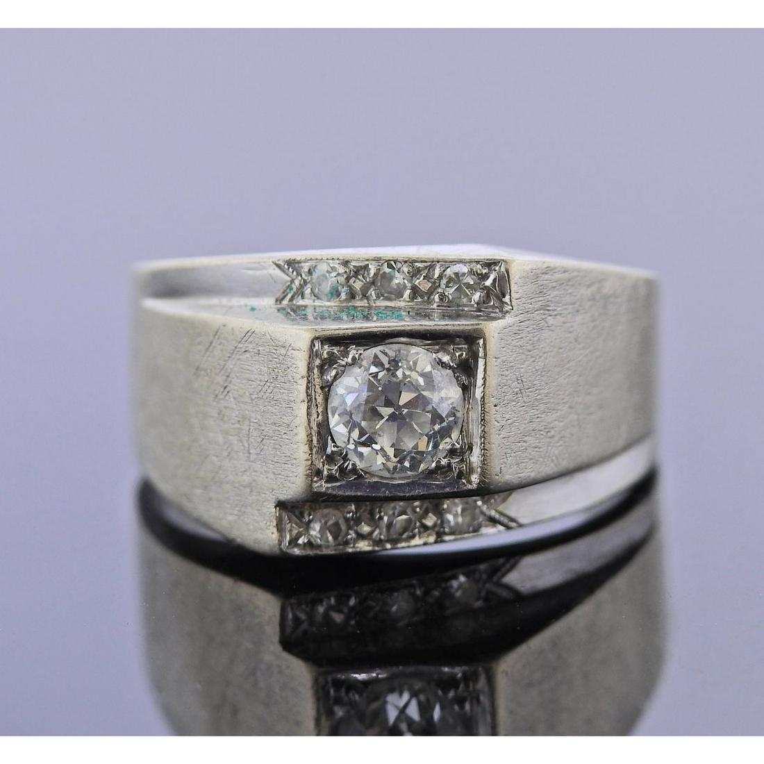 Midcentury 14k Gold Diamond Ring (1 of 3)