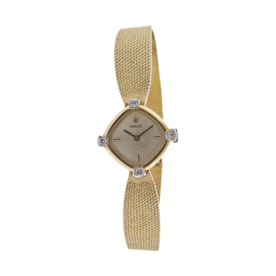 Rolex Orchid 14k Gold Manual Ladies Wristwatch (1 of 4)