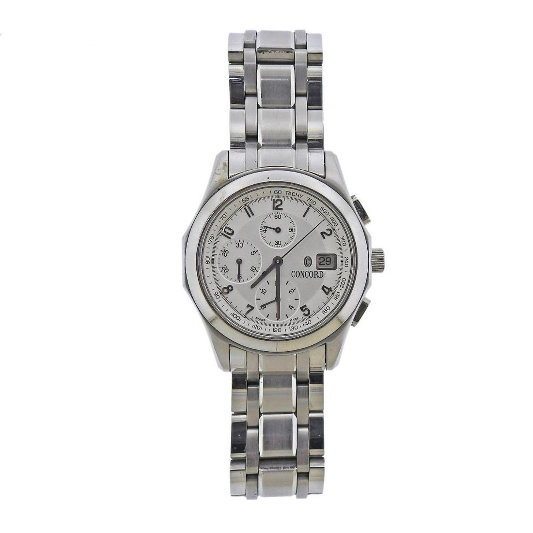 Concord Stainless Steel Chronograph Watch 14 A7 1891 (1 of 5)