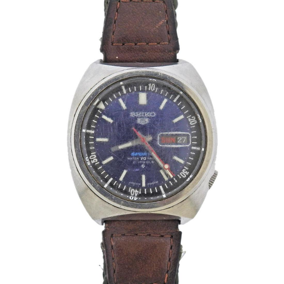 Seiko 5 Sports Day Date Automatic Watch 6119-6020 (1 of 4)