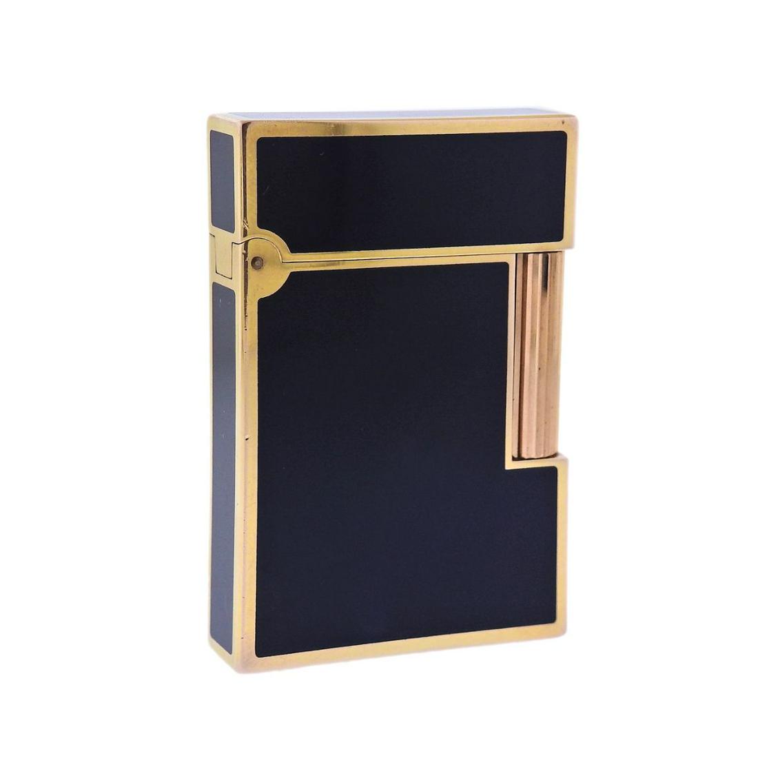Dunhill Enamel Gold Plated Lighter: Designer : Dunhill Measurements : 10mm x 37mm x 55mm